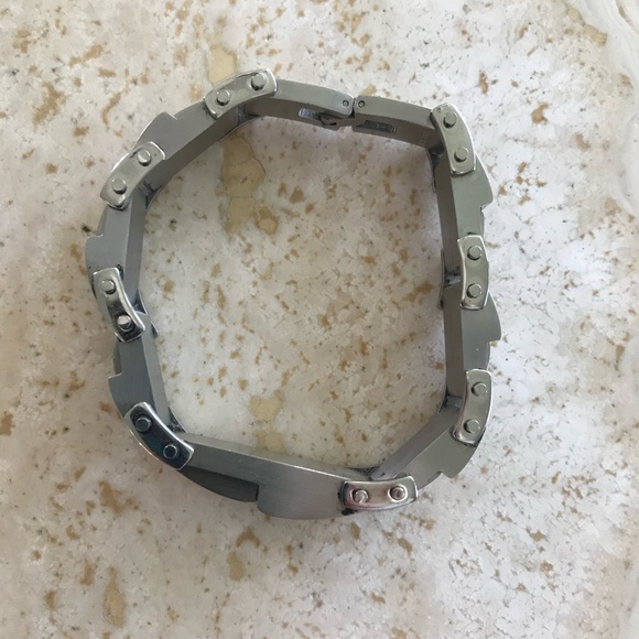 HEAVY DUTY MEN’S  TWO TONE MEN’S STEEL BRACELET - Picture 4 of 7